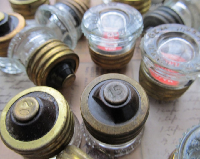 2 Vintage Glass Fuses Etsy