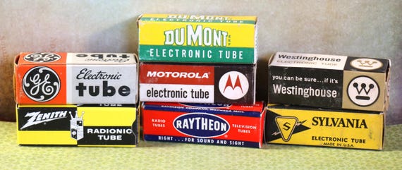 1 Vintage Vacuum Tube in Box - Etsy