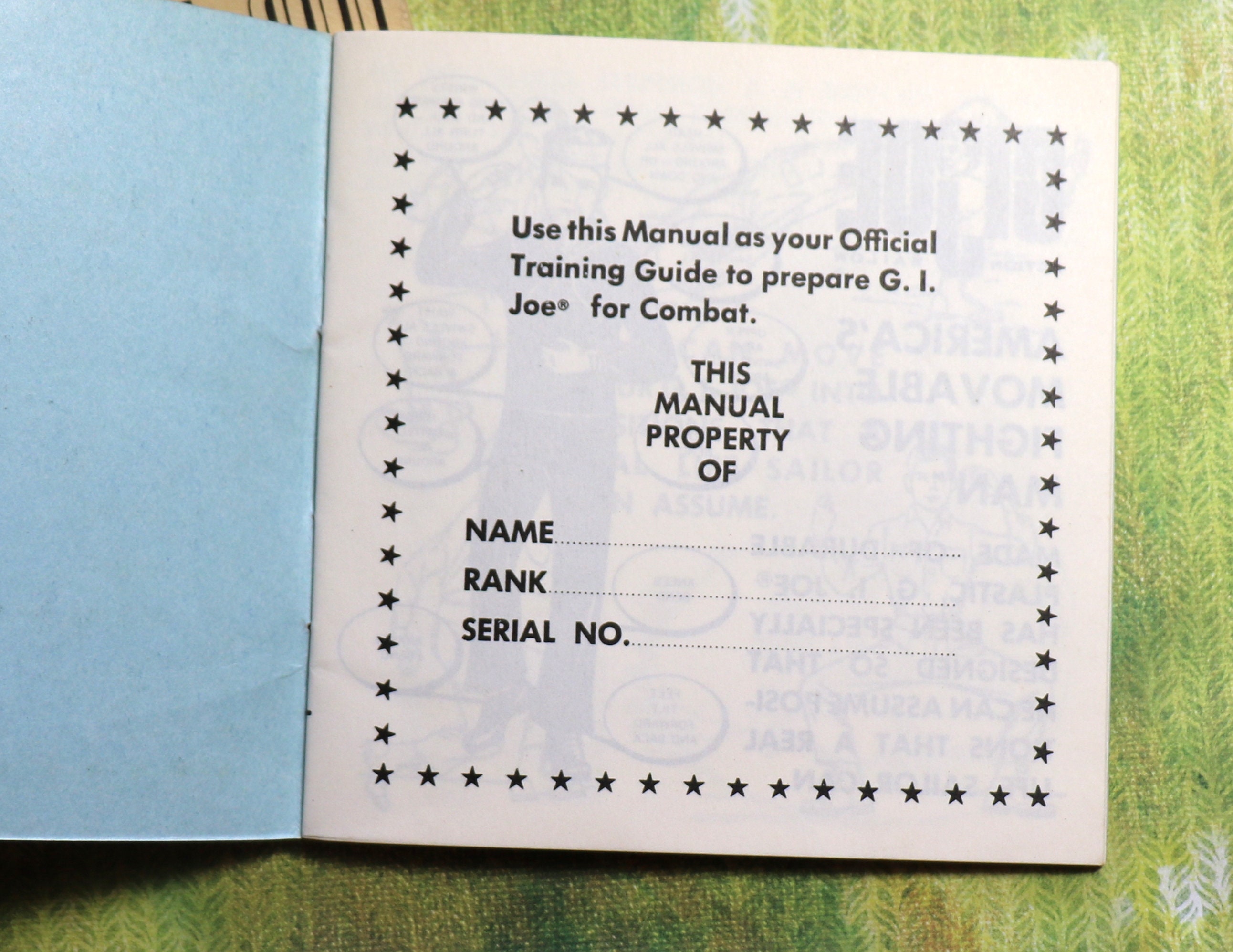1 Vintage 1964 GI Joe Manual - Etsy