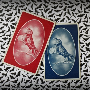 2 cartas de juego Vintage Rook - SOLO TARJETAS ROJAS