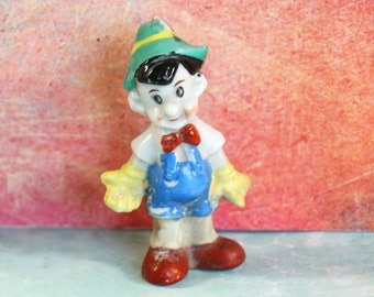 Vintage Ceramic Pinocchio Figurine from Japan