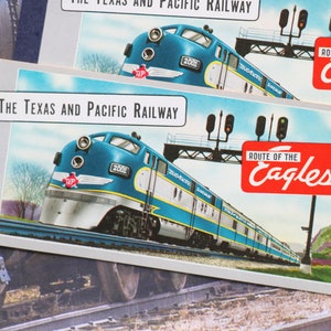 1 Jahrgang 1950 Texas und Pacific Eisenbahn Fahrkartenbuch
