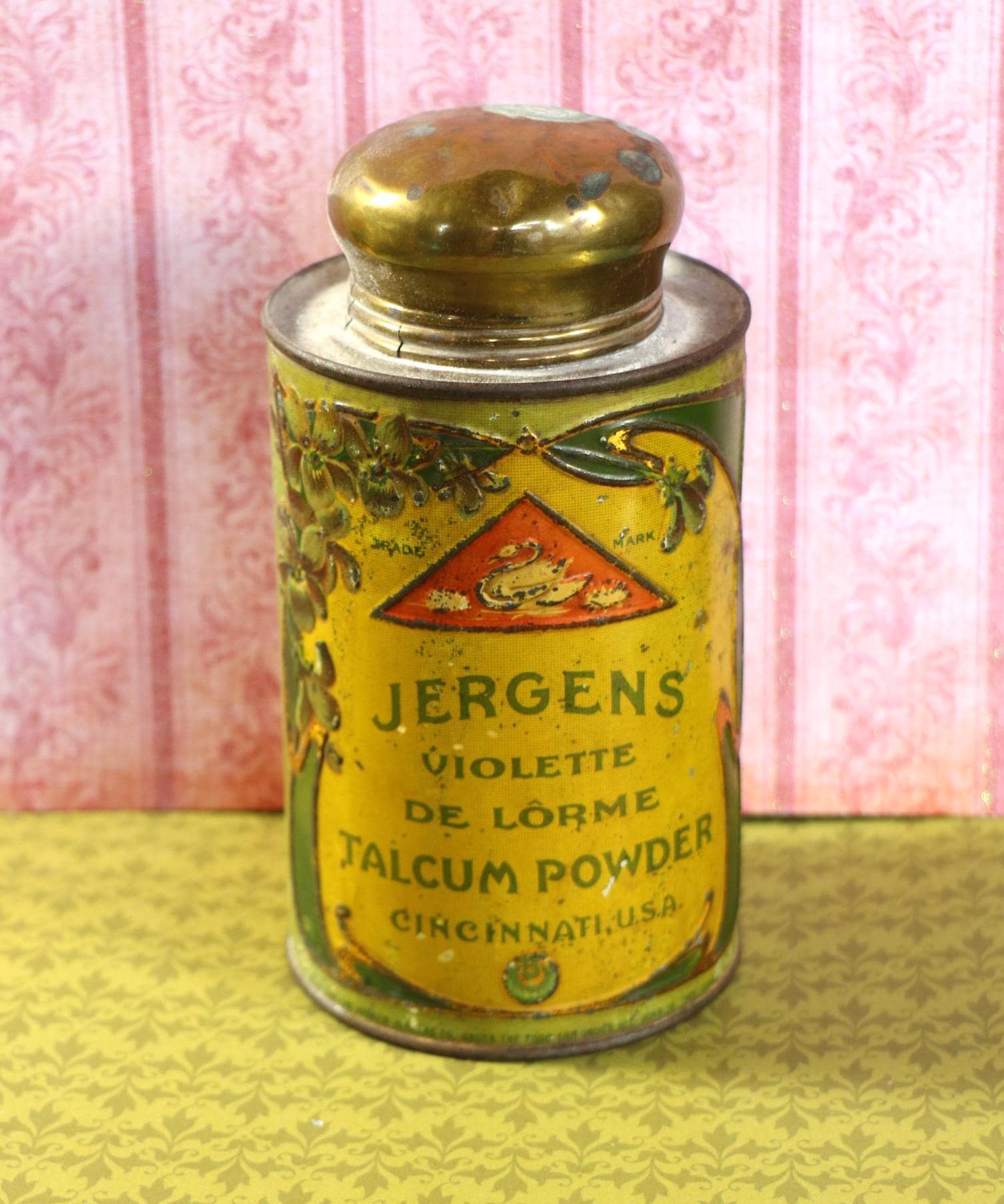 Antique Jergen's Violette De Lorme Talcum Powder - Etsy