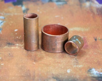 3 Copper Pipe Scrap Pieces