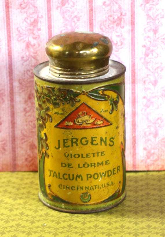 Antique Jergen's Violette De Lorme Talcum Powder - Etsy
