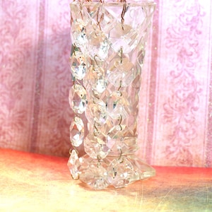 1 Strand Antique Crystal Chandelier Piece - Various Lengths