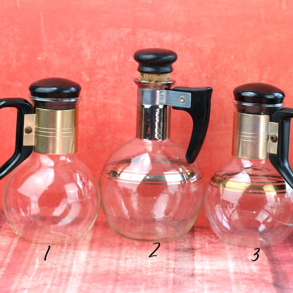 1 Vintage Mid-Century Glass Coffee Carafe
