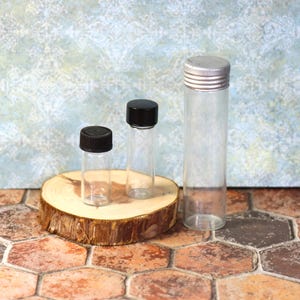 1 Vintage Glass Vial