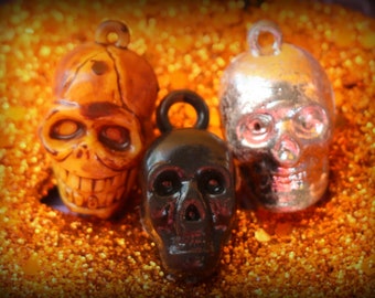 1 Vintage Skull Gumball Prize Charm