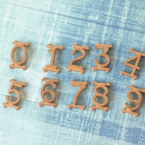 1 Vintage Brass Number - 0 thru 9 available