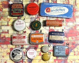1 Vintage/Antique Medicine Tin