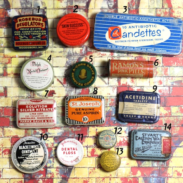 1 Vintage/Antique Medicine Tin