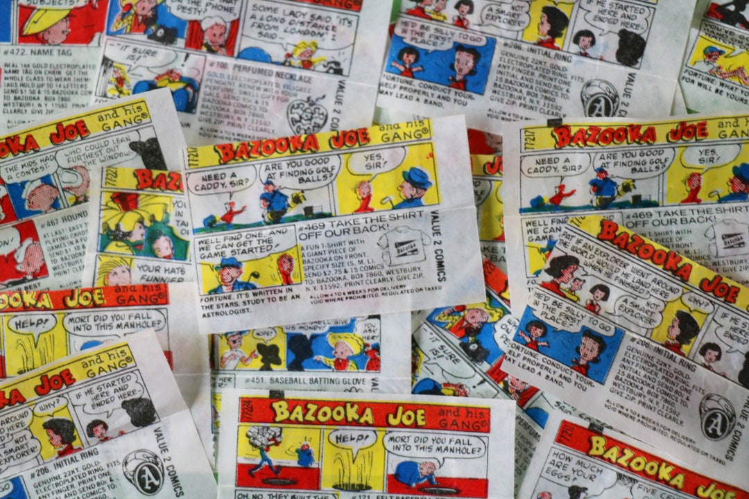 5 Bazooka Bubble Gum Comics Etsy