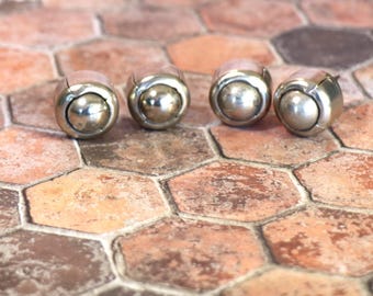 Vintage Pack of Metal Furniture Castor Wheels