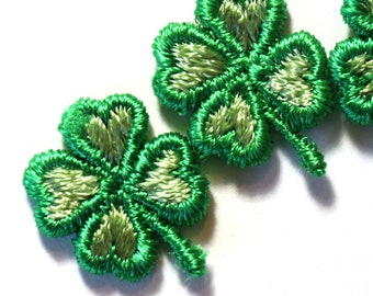 3 Four Leaf Clover Appliques