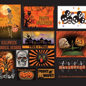 41 Halloween Digital Images for Collage, Scrapbooks, Cards, Journals and Tags