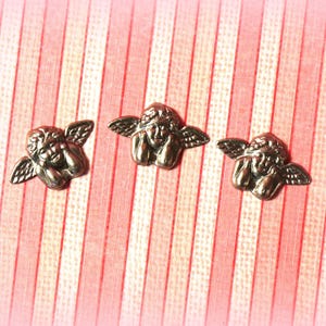 2 Vintage Cherub Head and Wings Stamping