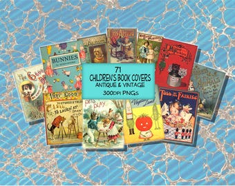 71 Antique & Vintage Children's Book Covers