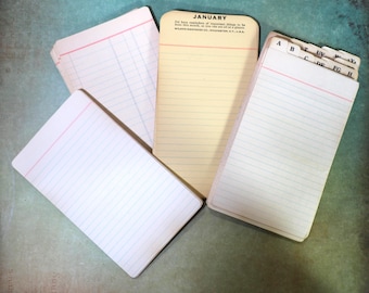 1 Vintage Index Card and Divider Set