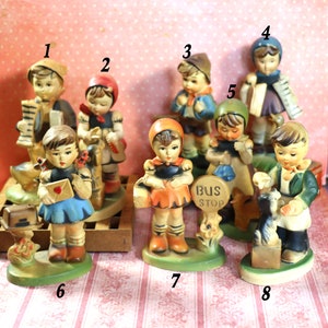 1 Vintage Solid Plastic Child Figurine from Hong Kong