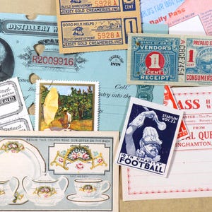 Vintage und Antique Mishmash of Miscellany Ephemera Pack - 12 Teile
