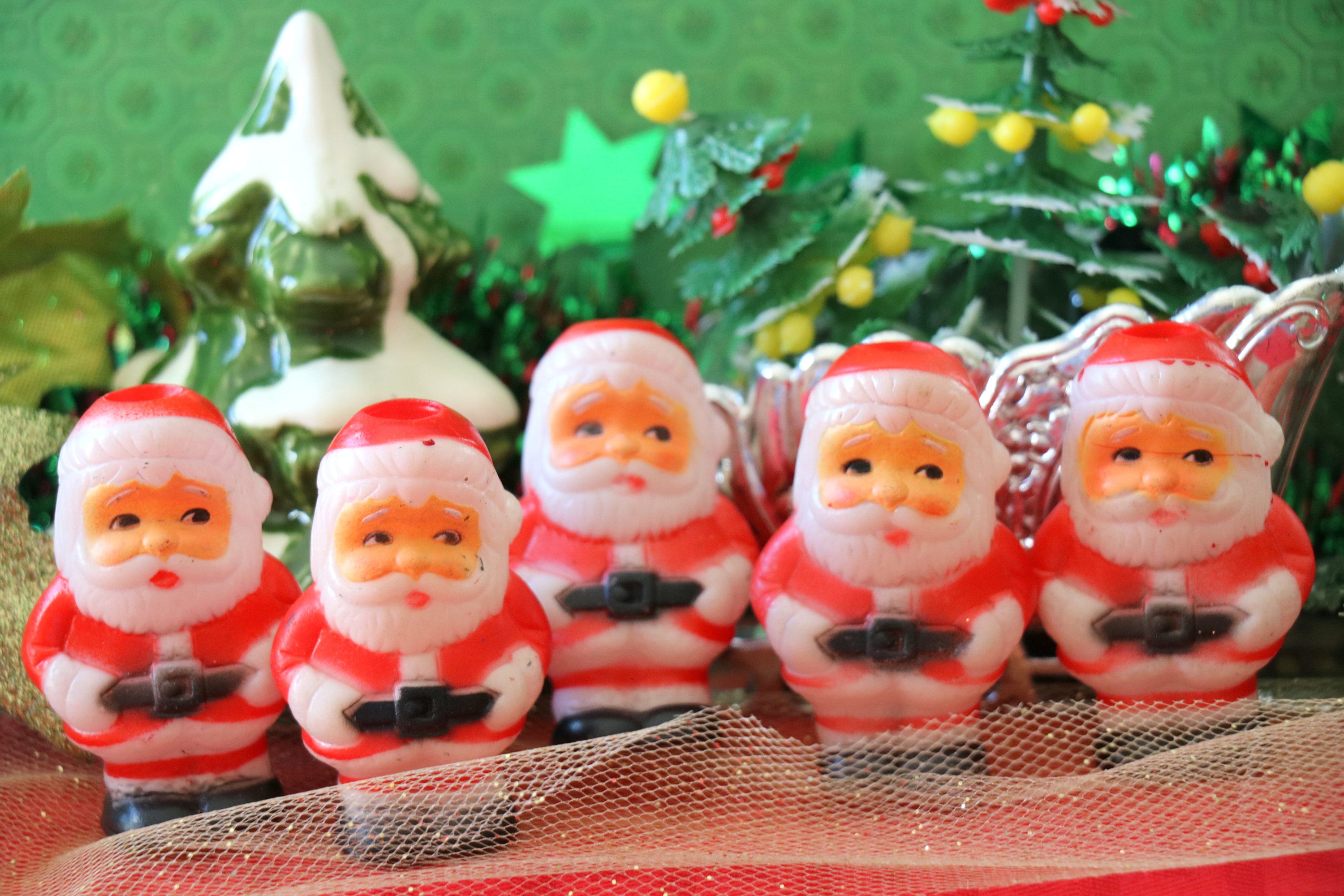 Vintage Santa Light - Etsy