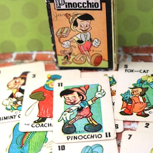Vintage Pinocchio Karten