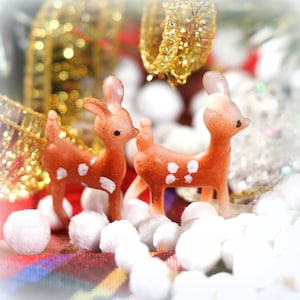 1 Vintage Little Plastic Deer - 3 types to choose