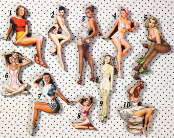 1 Wooden Pin-up Die Cut