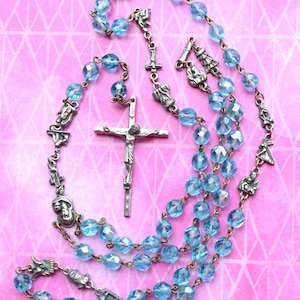 1 Vintage Glass Bead Rosary - Many to Choose From