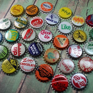1 Vintage Bottle Cap with Fun Word(s)