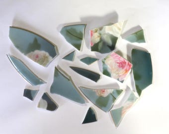 16 Pieces of Broken Ceramic for Mosaic
