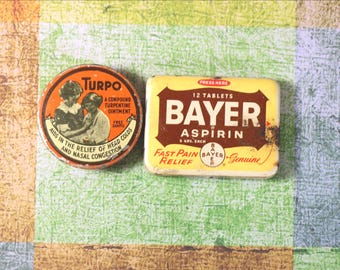 1 Vintage Medicine Tin - Set #2