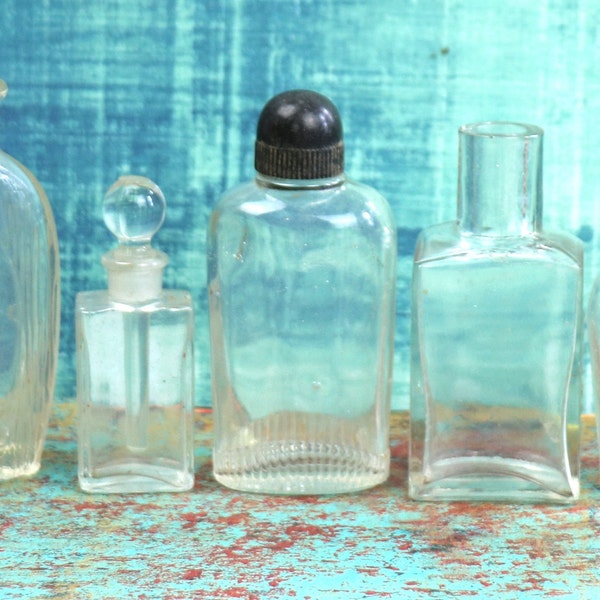 1 Antique/Vintage Miniature Glass Bottle - 6 Choices