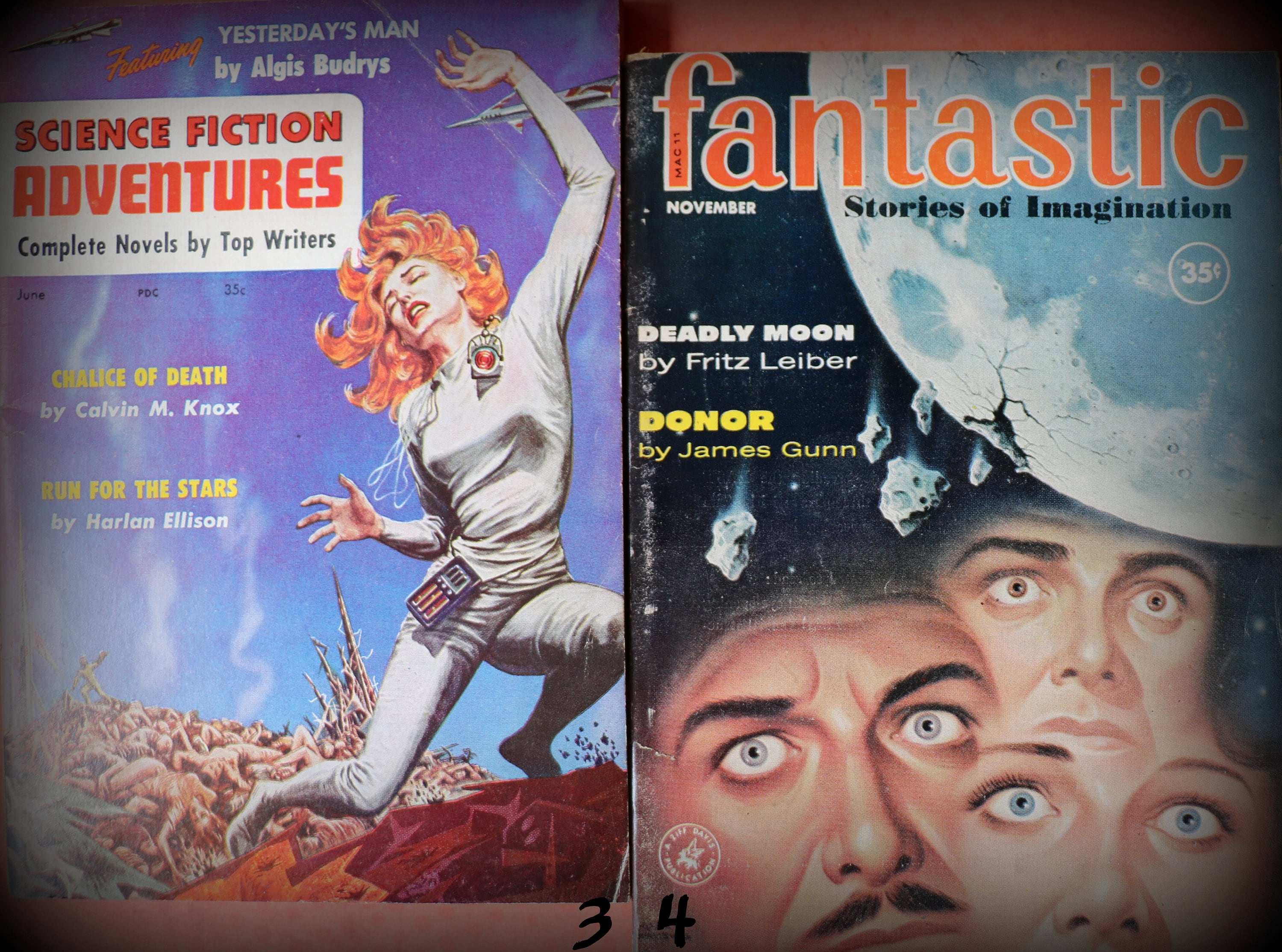 1 Vintage 1950's Pulp Science Fiction Magazine - 8 Choices