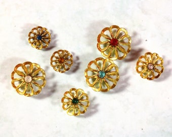 1,2 or 3 Brass Cabochon, Embellishment, Setting