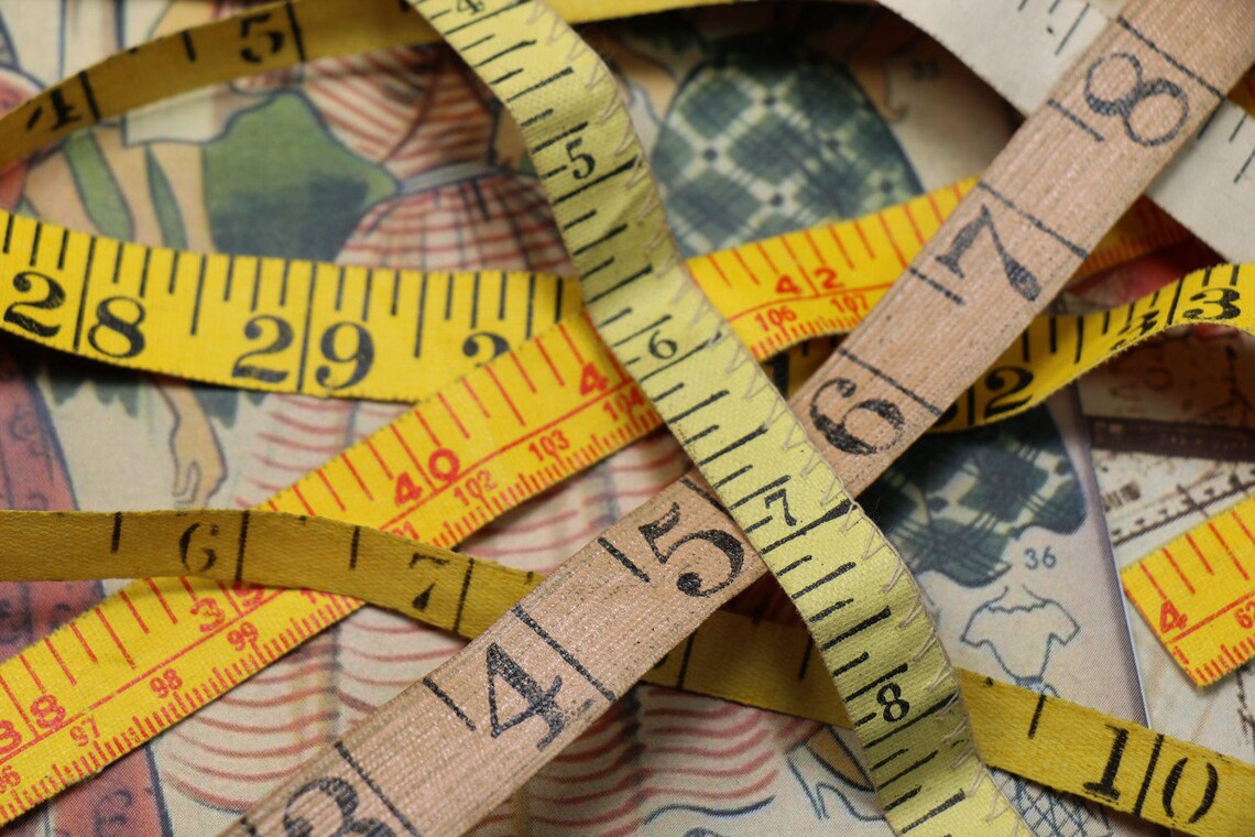 3 Pieces Vintage Cloth Tape Measure Etsy