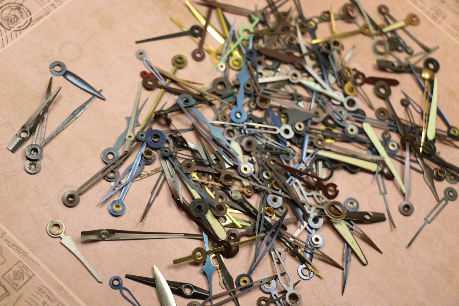 10 Random Vintage Small Clock Hands Etsy