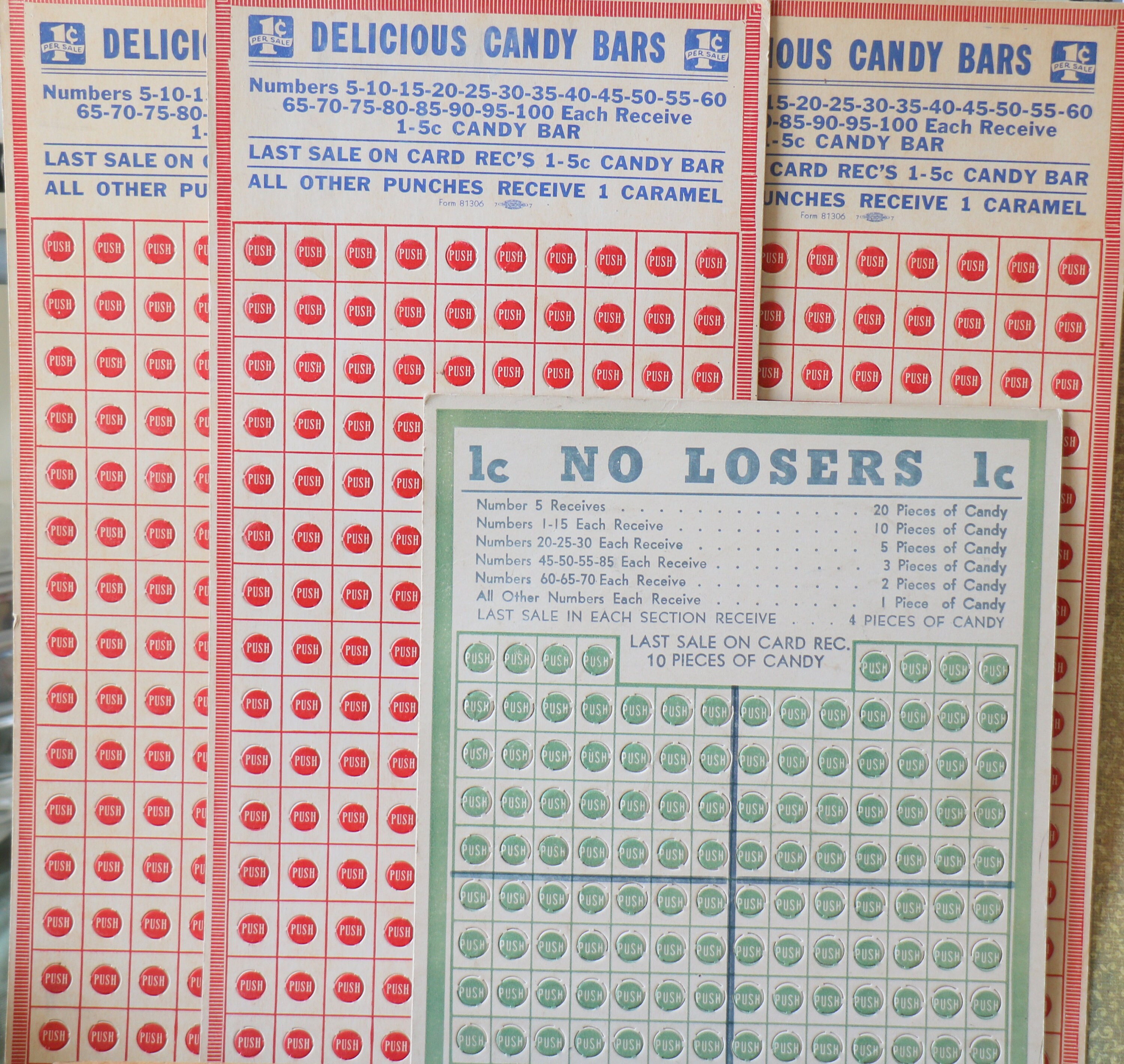 Vintage Punch Board for sale Only 4 left at 60