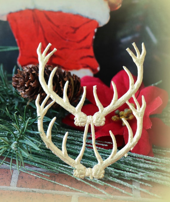 Gold reindeer antlers discount