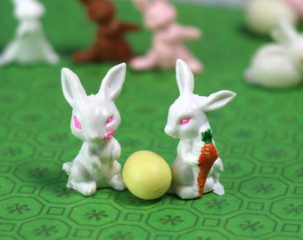 1 Vintage Miniature Easter Bunny (Set #2) - 11 Choices