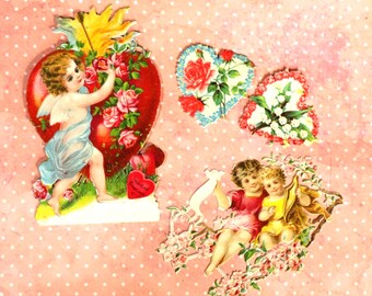 1 Antique Victorian Valentine's Scrap