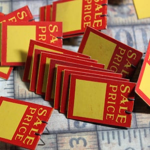 5 Vintage Cute Mini Sale Price Tags