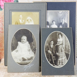 1 Antique Edwardian Era Cabinet Photograph from 1900-1910