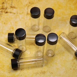 2 Vintage Glass Vials