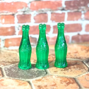 2 Vintage Miniature Plastic Coca-Cola Bottle