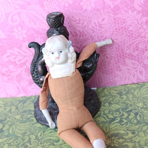 Vintage Doll with Bisque Head, Arms and Legs