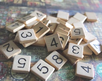 1 Scrabble Number Tile - Select Your Own