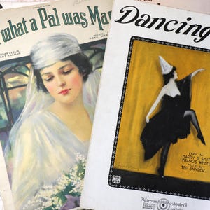 1 Antique 1920&#39;s Sheet Music - Set 1
