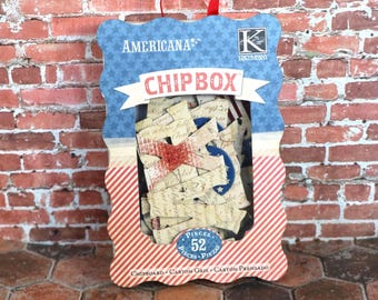 K&Co  Americana Chipboard Alphabet Die Cuts